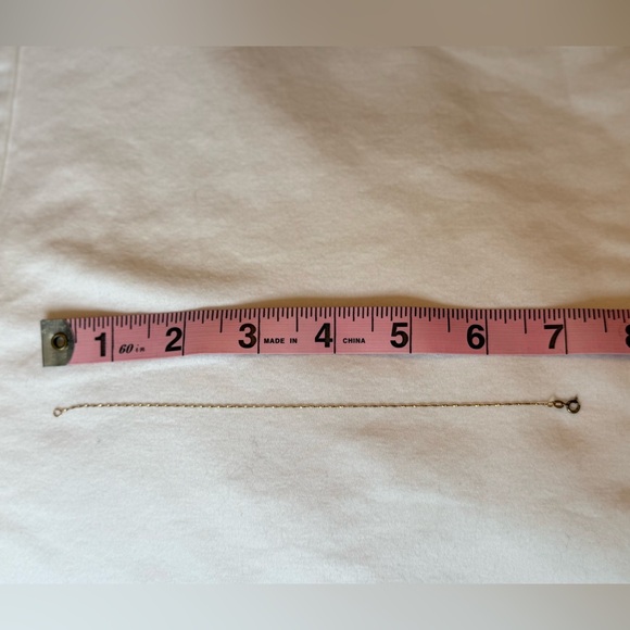 14k Gold Twist Chain Bracelet - Picture 3 of 7